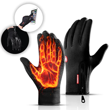 Thermal Waterproof Winter Gloves for Men - Touch Screen Compatible, Fleece Lined, Windproof, Anti-Slip Design 1