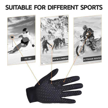 Thermal Waterproof Winter Gloves for Men - Touch Screen Compatible, Fleece Lined, Windproof, Anti-Slip Design 2