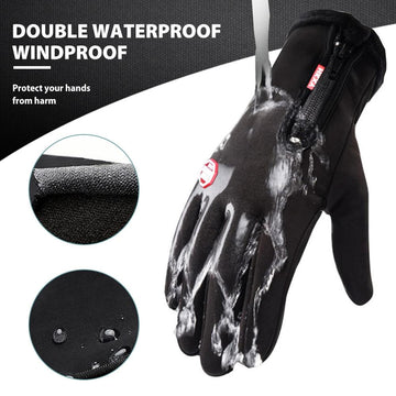 Thermal Waterproof Winter Gloves for Men - Touch Screen Compatible, Fleece Lined, Windproof, Anti-Slip Design 7