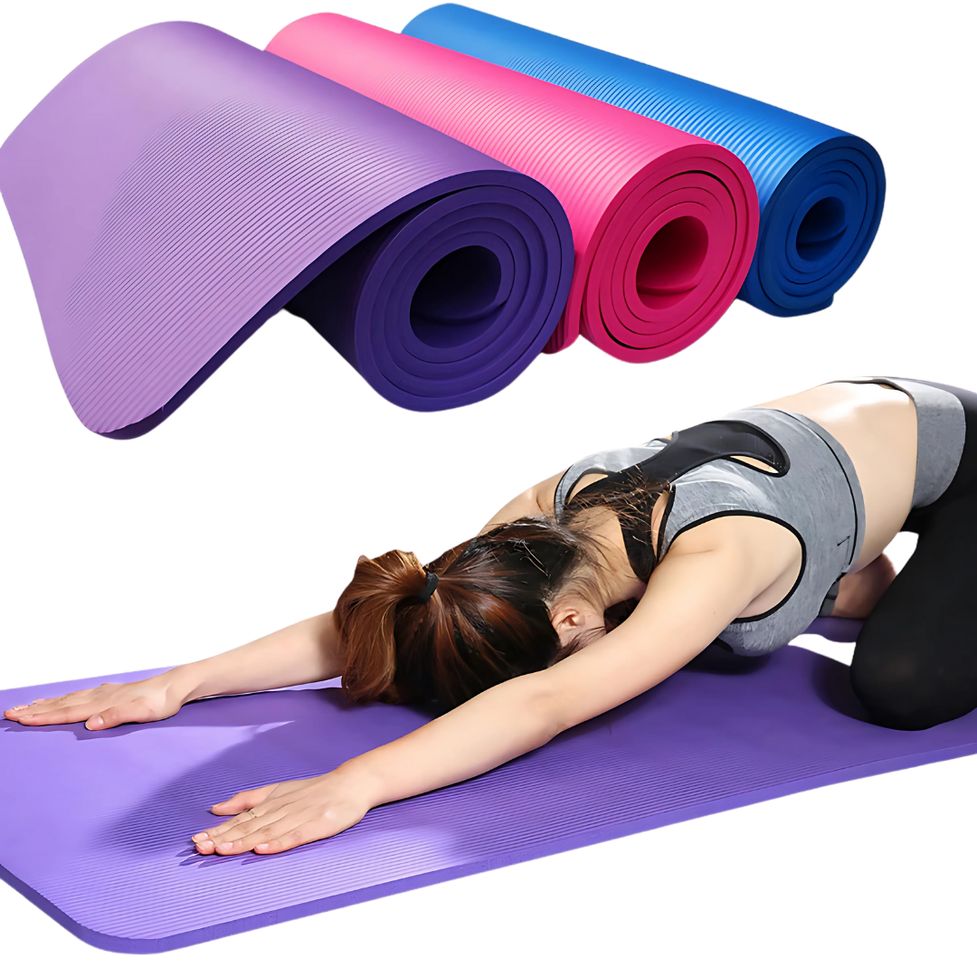 Thick Non-Slip Yoga Mat with Carry Strap – Ideal for Home and Studio Practice 2
