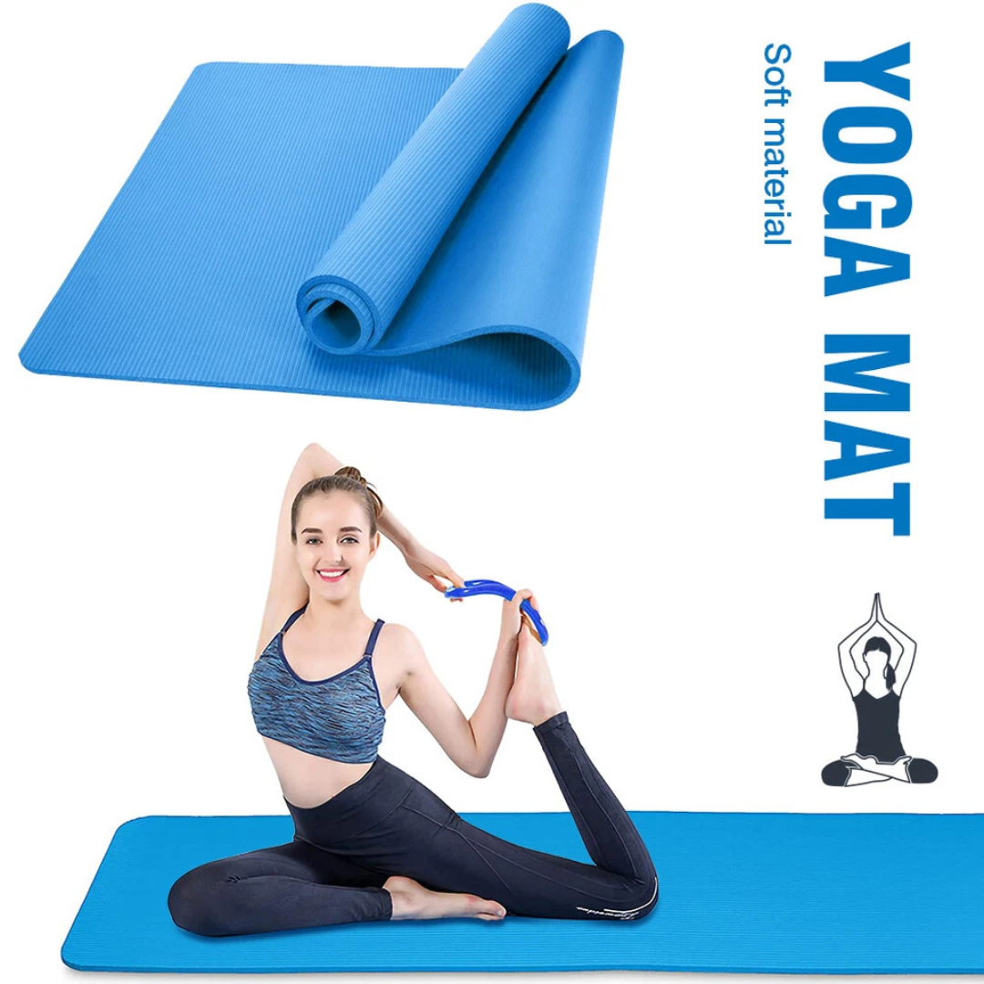 Thick Non-Slip Yoga Mat with Carry Strap – Ideal for Home and Studio Practice 4