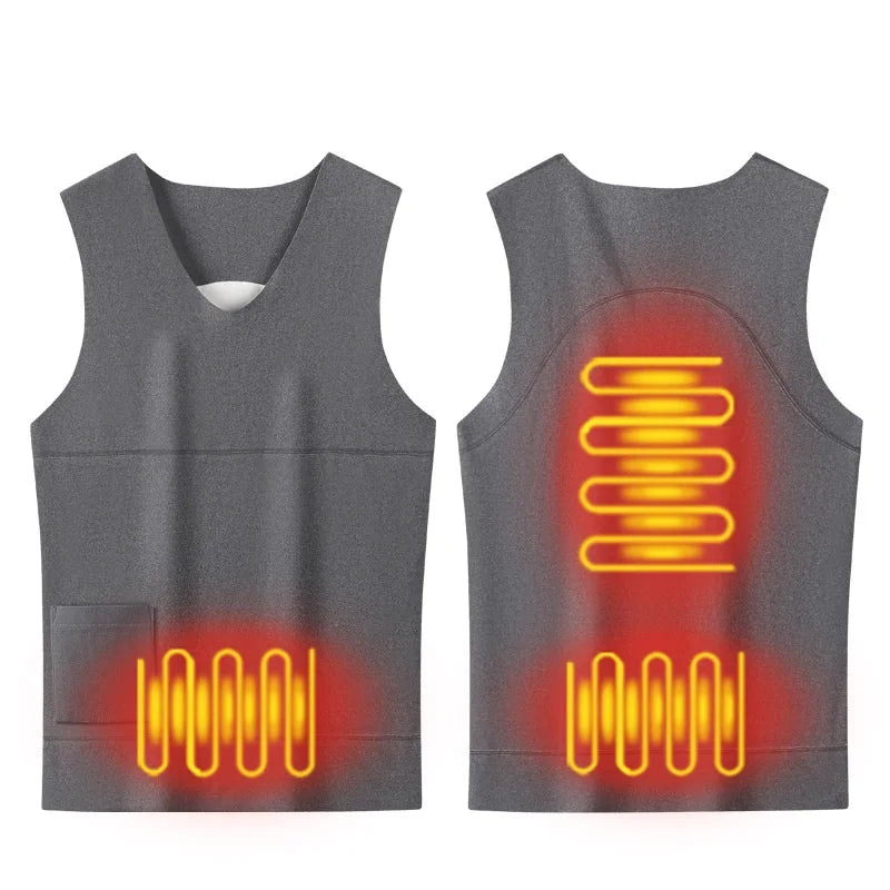 USB Heated Jacket for Men and Women, Seamless Warm Vest for Skiing and Hiking, Soft Suede Material, Versatile Outdoor Wear