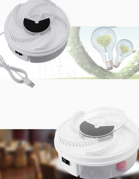 USB Non-Toxic Fly Trap – Effective Indoor and Outdoor Fruit Fly Catcher with Rotating Bait Arms, Reusable Bug Killer 4