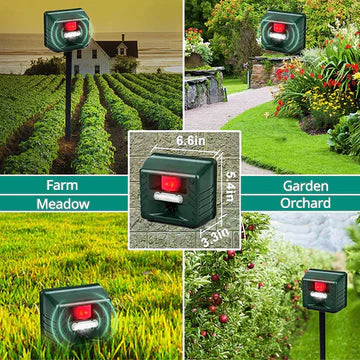 Ultrasonic Animal Repeller with Motion Sensor – Eco-Friendly Pest Deterrent for Gardens and Yards 2