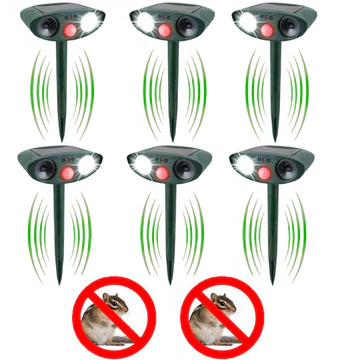 Ultrasonic Solar-Powered Chipmunk Repeller with Motion Sensor – Effective Animal Deterrent for Gardens and Yards 6