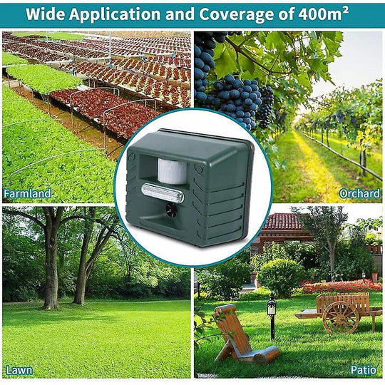 Ultrasonic Woodpecker Repeller - Effective Bird Deterrent with Sonic Alarms and Wide Coverage for Outdoor Spaces 2