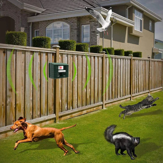 Ultrasonic Woodpecker Repeller - Effective Bird Deterrent with Sonic Alarms and Wide Coverage for Outdoor Spaces 5