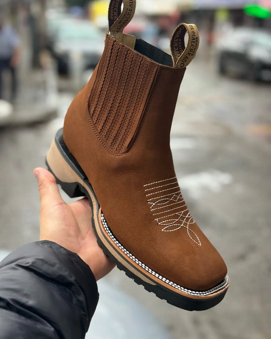 Unisex Cowboy Boots in Sustainable Leather – Comfortable Western Style for All Occasions, Ergonomic Fit, Durable Design 1