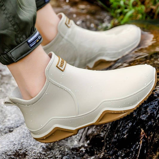 Waterproof Black Ankle Boots for Women – Orthopedic Rubber Shoes for Daily Comfort 1