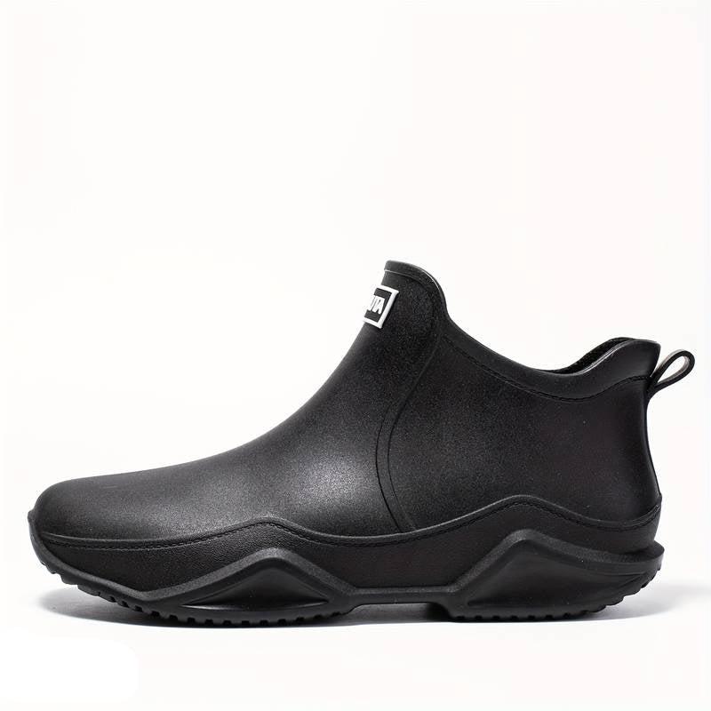 Waterproof Black Ankle Boots for Women – Orthopedic Rubber Shoes for Daily Comfort 3