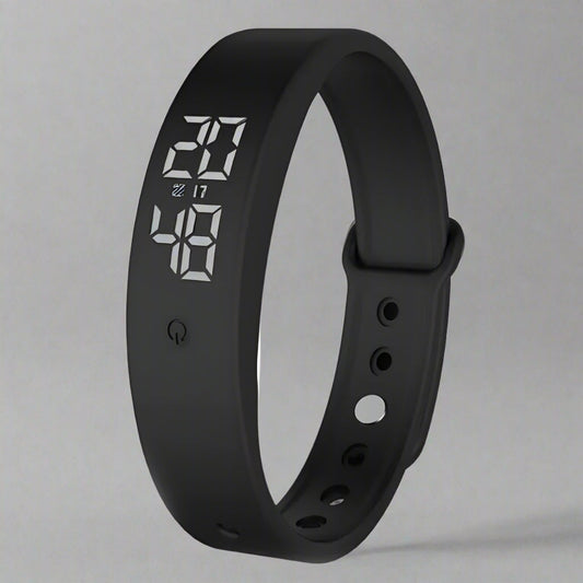 Waterproof Fitness Tracker Smartwatch with Vibration Alerts and Sleep Monitoring – Lightweight, Stylish Design for Active Lifestyle 1