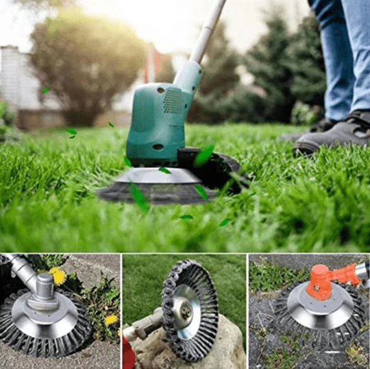 Weeding Brush Head for Brushcutter – Durable Steel Wire, 150mm Diameter for Effective Weed Removal and Surface Scraping 1