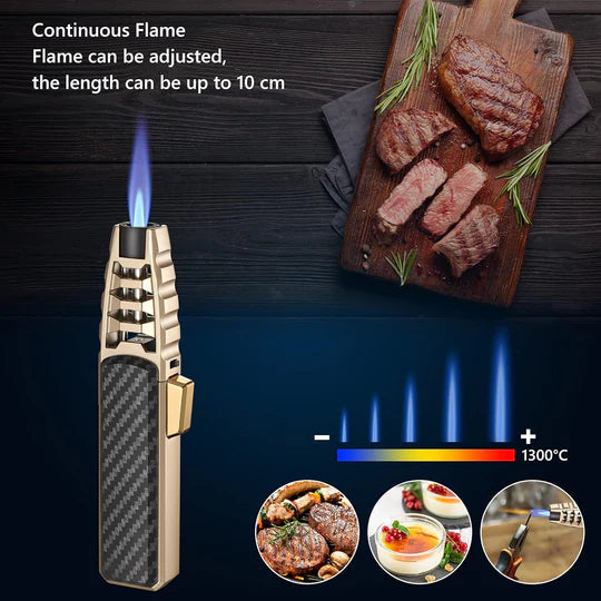 Windproof Culinary Torch Lighter with Adjustable Flame – Perfect for Grilling and Cooking 6