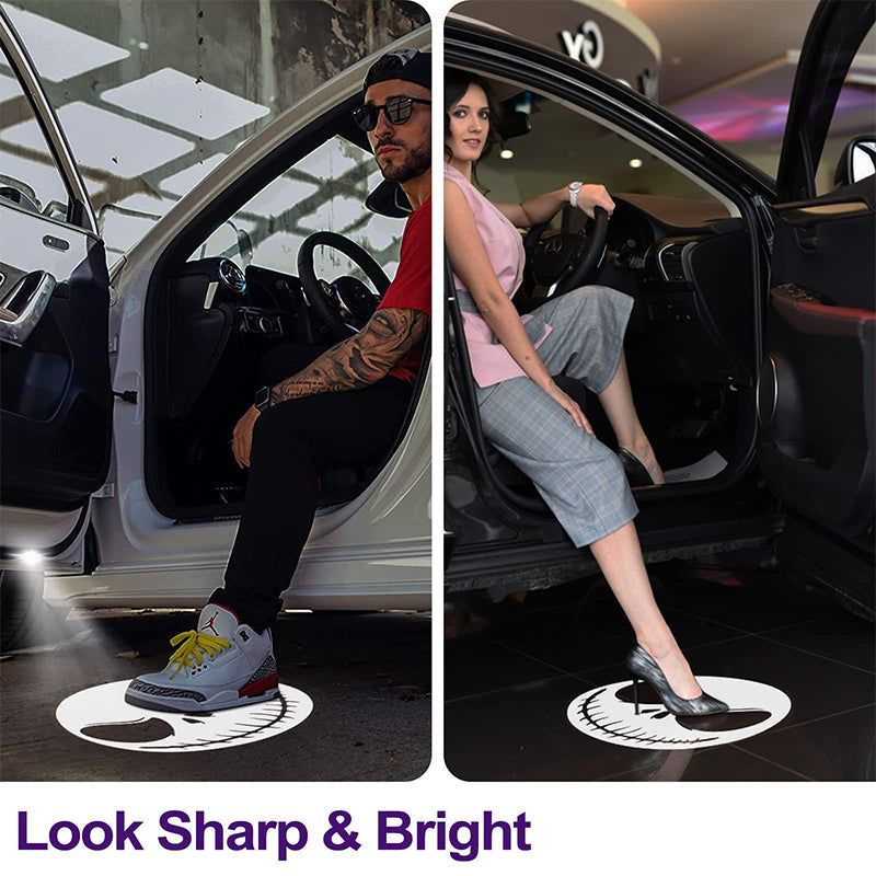 Wireless LED Car Door Light Projector with Custom Logo Display – Easy Installation, Universal Fit 3