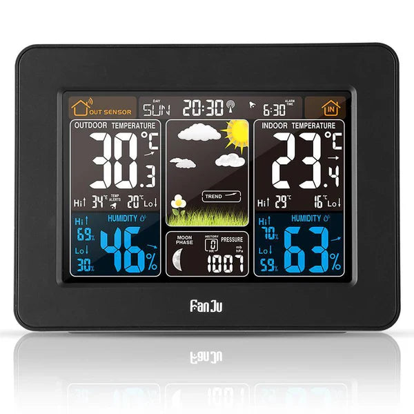 Wireless Personal Home Weather Station with Indoor/Outdoor Sensors and Color LCD Display 0