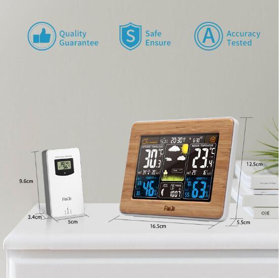 Wireless Personal Home Weather Station with Indoor/Outdoor Sensors and Color LCD Display 2