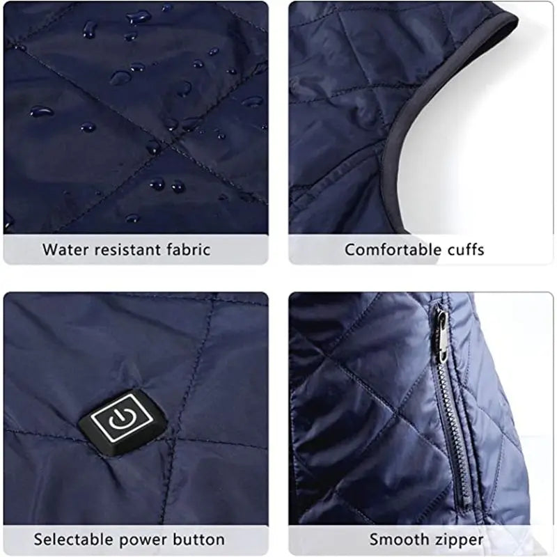 Women's Heated Vest for Ultimate Warmth – USB Electric Heating Jacket, Lightweight Thermal Insulation for Autumn and Winter