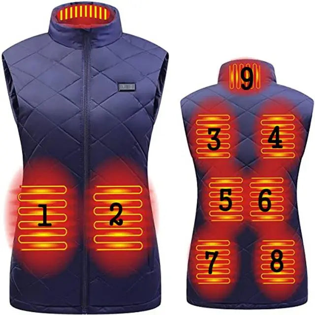 Women's Heated Vest for Ultimate Warmth – USB Electric Heating Jacket, Lightweight Thermal Insulation for Autumn and Winter