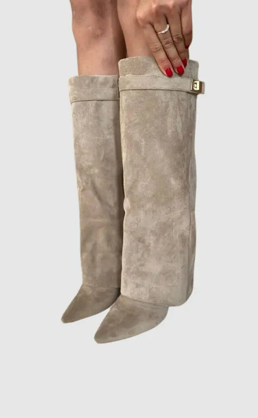 Women's Knee High Boots – Elegant Black Leather Footwear for Style and Comfort 0