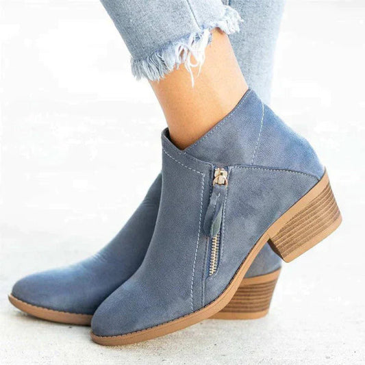 Women's Leather Boots with Anatomical Arch Support – Comfortable All-Day Wear 0