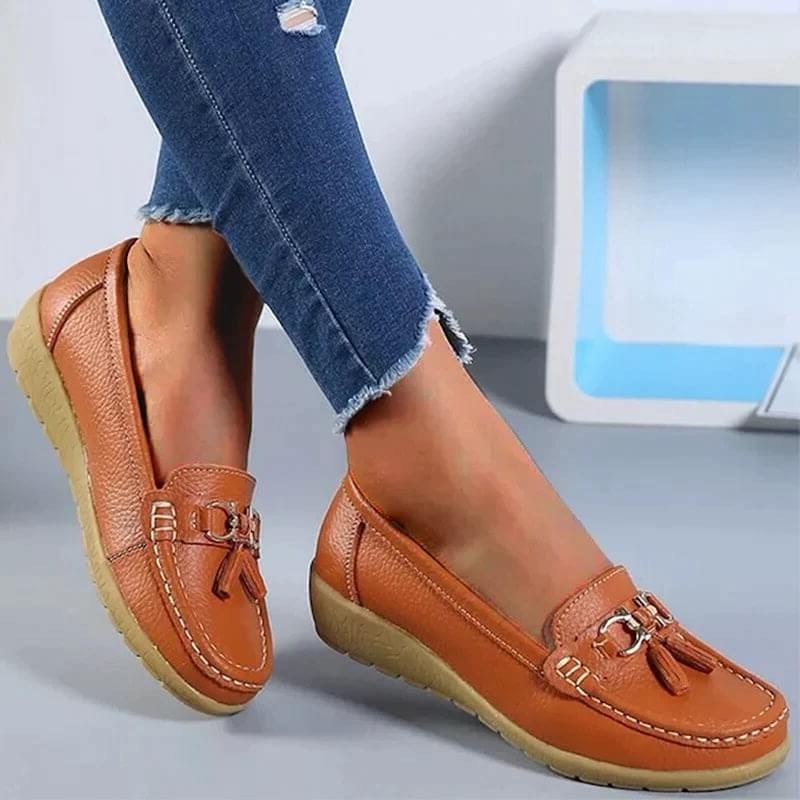Women's Orthopedic Loafers – Comfortable Leather Slip-Ons with Ergonomic Support 5