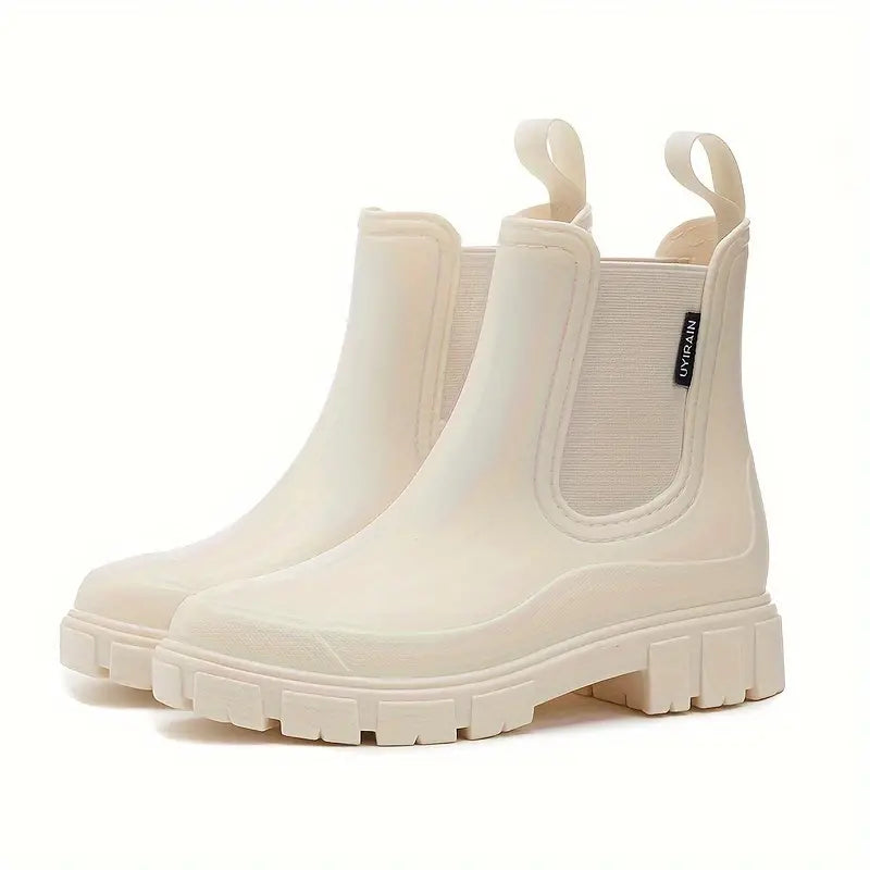 Women's Waterproof Rubber Boots with Slip-Resistant Sole – Mid-Calf Design for Rainy Days 2