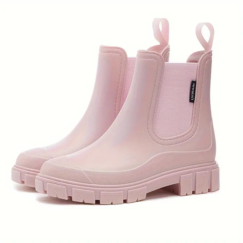 Women's Waterproof Rubber Boots with Slip-Resistant Sole – Mid-Calf Design for Rainy Days 3