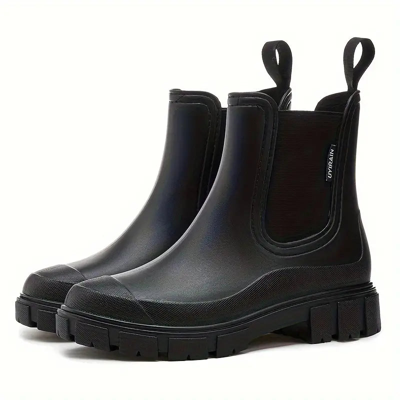 Women's Waterproof Rubber Boots with Slip-Resistant Sole – Mid-Calf Design for Rainy Days 5