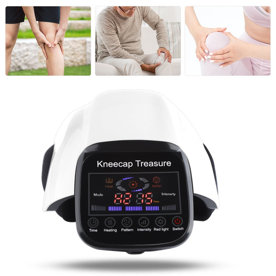 Knee Massager with Heat and Red Light Therapy – Adjustable Airbag Device for Knee Pain Relief-TRUZENIC