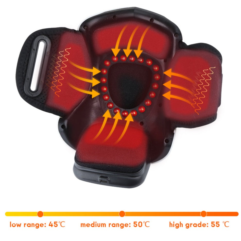 Knee Massager with Heat and Red Light Therapy – Adjustable Airbag Device for Knee Pain Relief-TRUZENIC