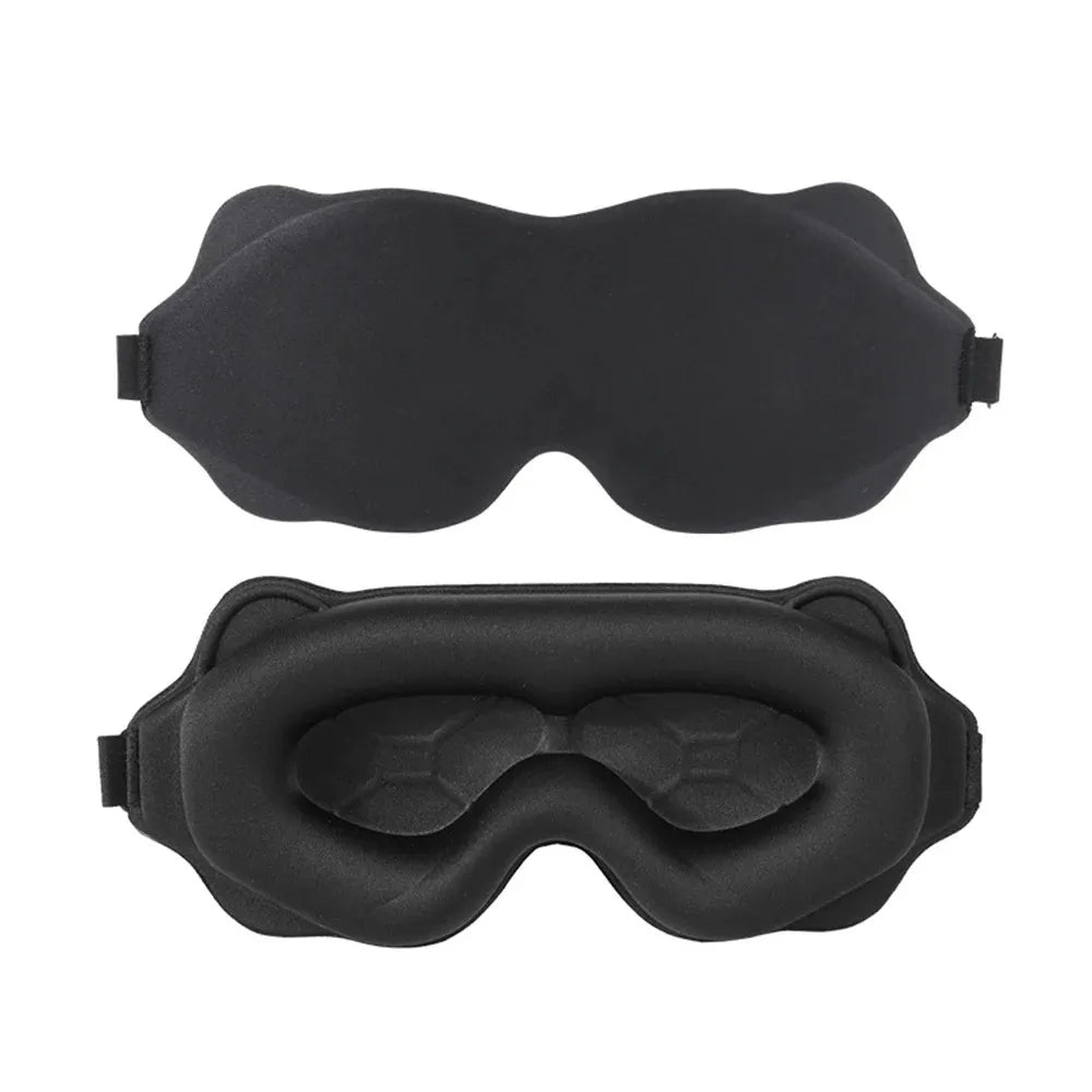 3D Contoured Sleep Mask – Soft, Light-Blocking Eye Mask for Travel, Naps & Nighttime Rest-TRUZENIC