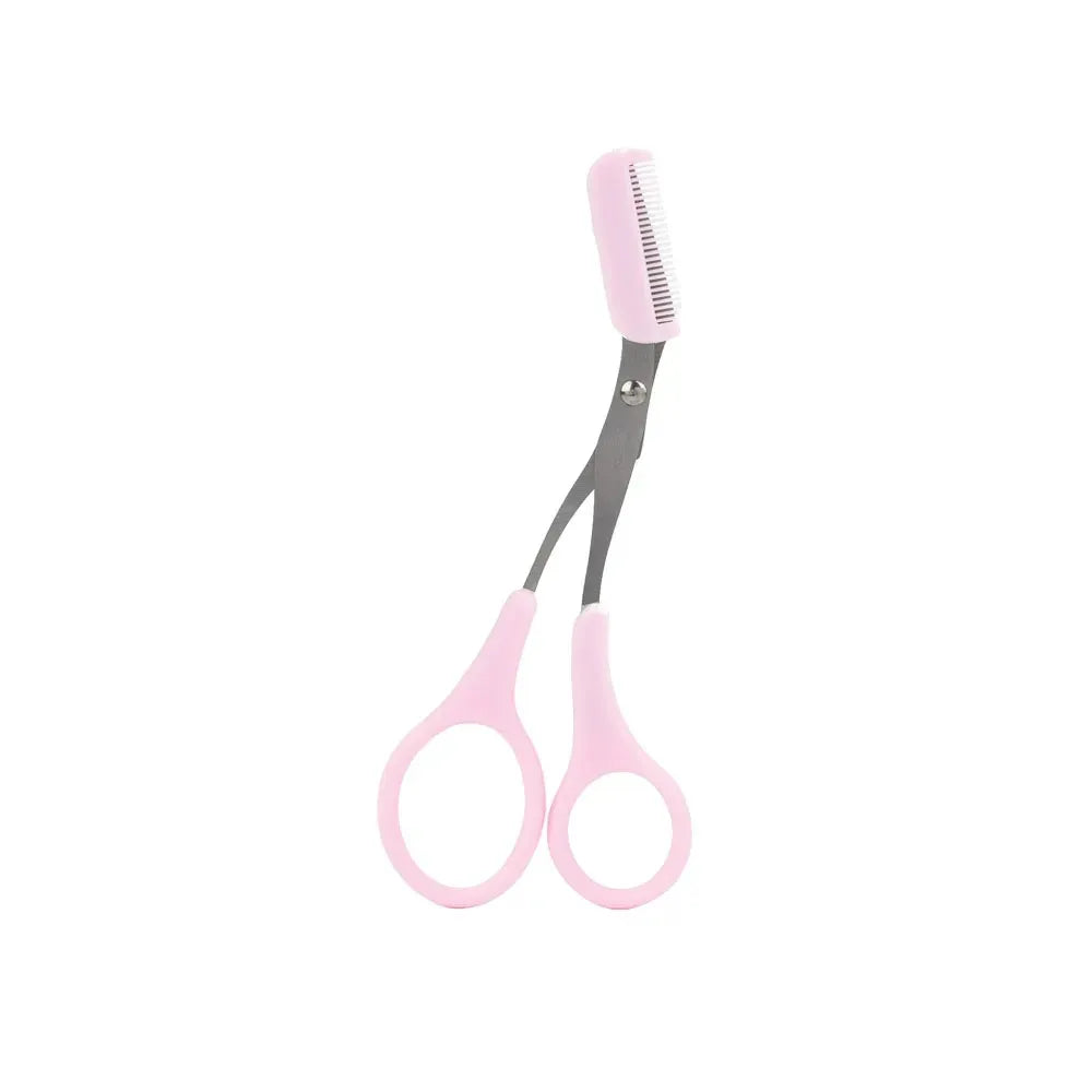 Stainless Steel Eyebrow Trimmer with Comb – Precision Shaping and Hair Removal Tool for Grooming and Makeup-TRUZENIC