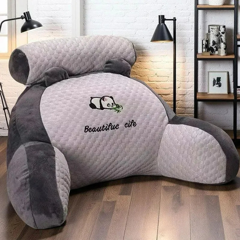 Adjustable Reading Pillow – Ergonomic Backrest Cushion with Quilted Cover for Bed, Sofa, or Floor Use-TRUZENIC
