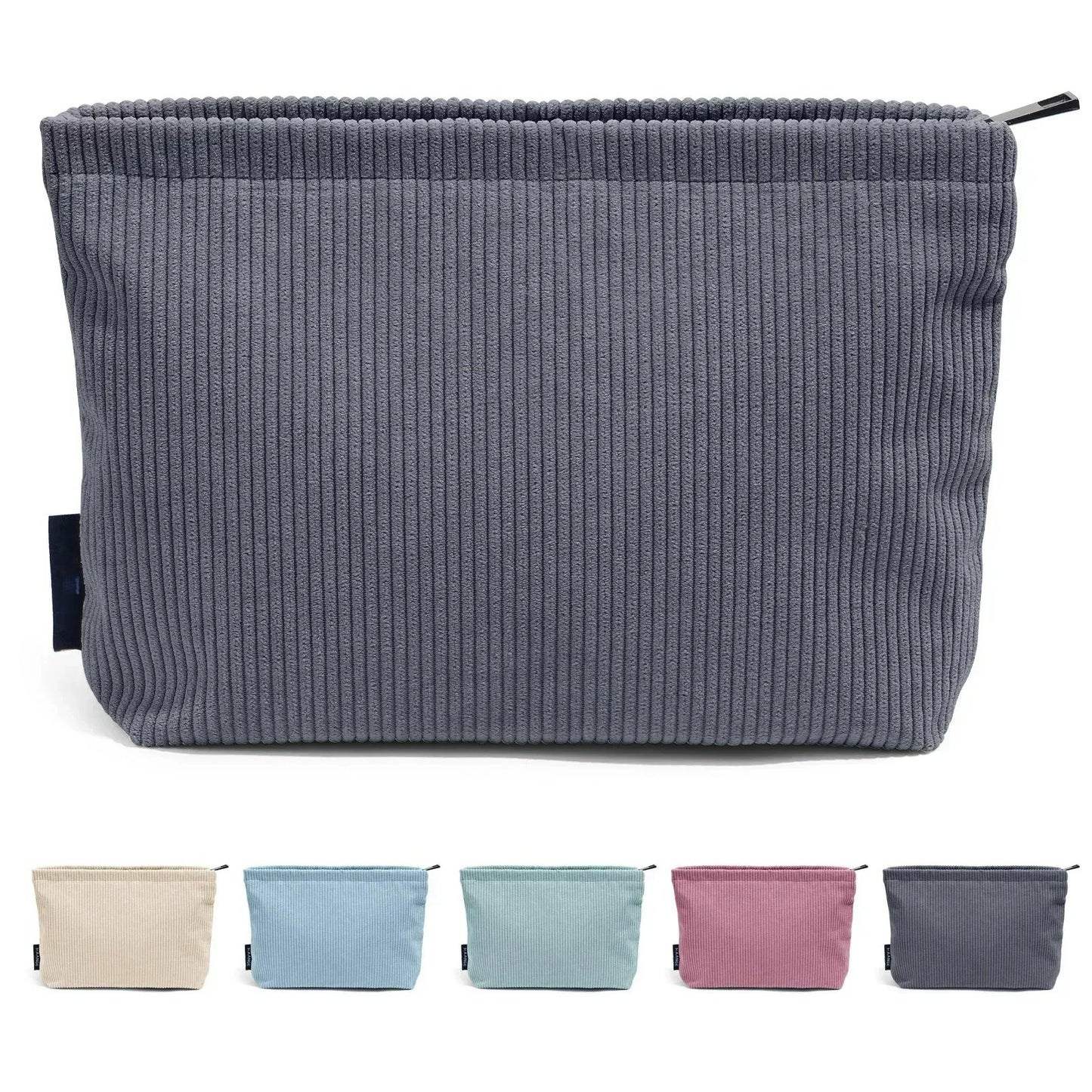 Travel Makeup Bag – Large Capacity Portable Cosmetic Organizer with Zipper for Women-TRUZENIC