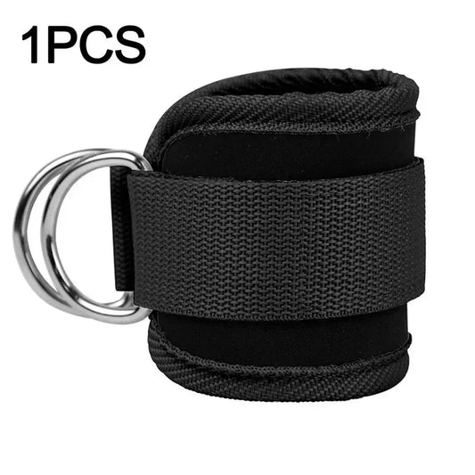 Padded Ankle Straps for Cable Machines – Double D-Ring Ankle Cuffs for Gym Leg Workouts and Kickbacks-TRUZENIC