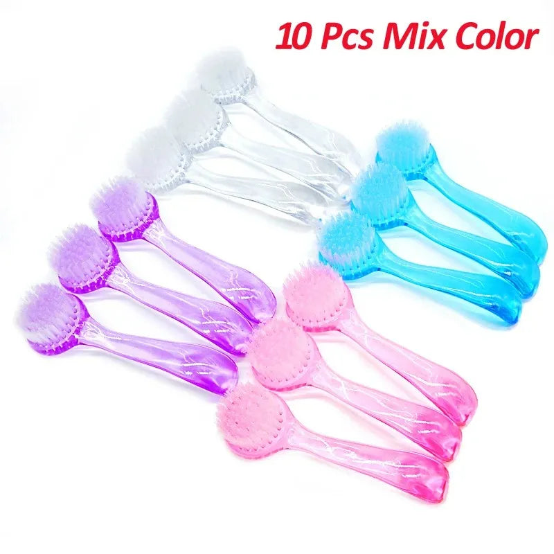 Nail Cleaning Brush Set – 10 Pcs Round Head Dust Remover Brushes for Manicure and Acrylic Nail Care-TRUZENIC