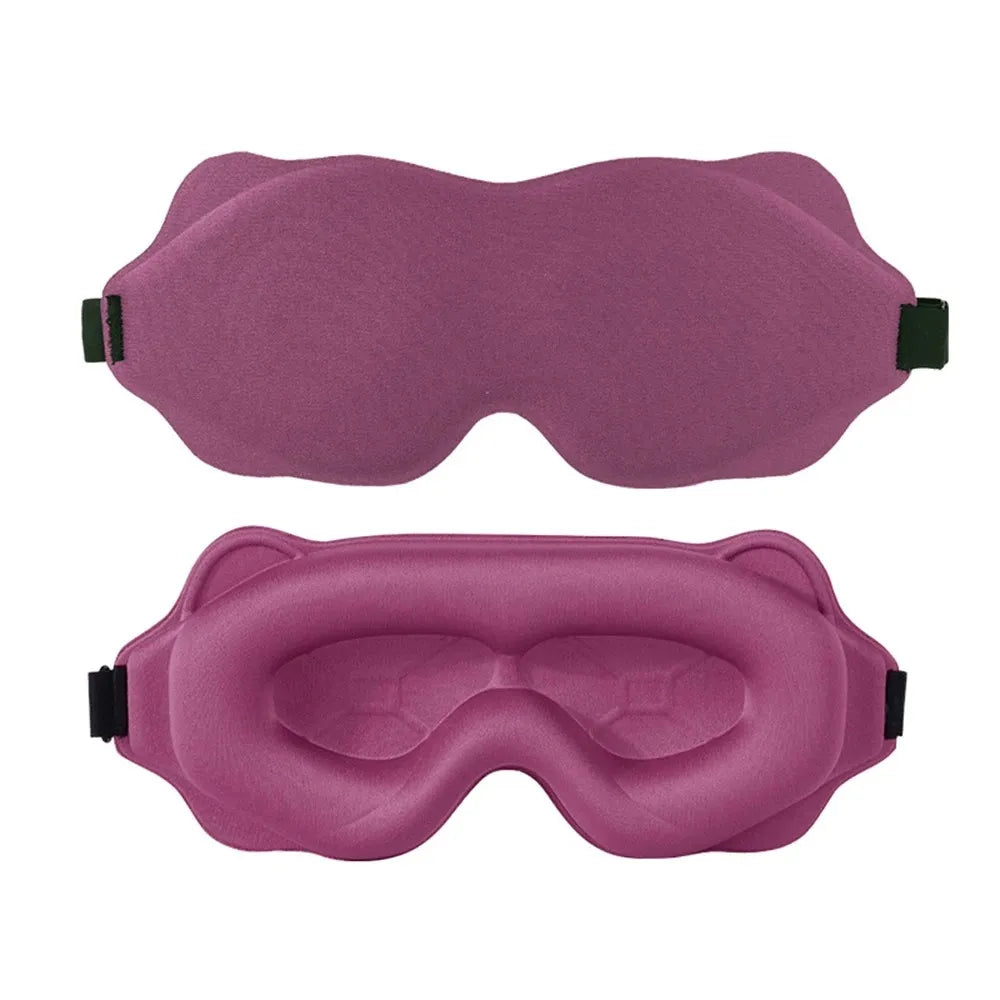 3D Contoured Sleep Mask – Soft, Light-Blocking Eye Mask for Travel, Naps & Nighttime Rest-TRUZENIC
