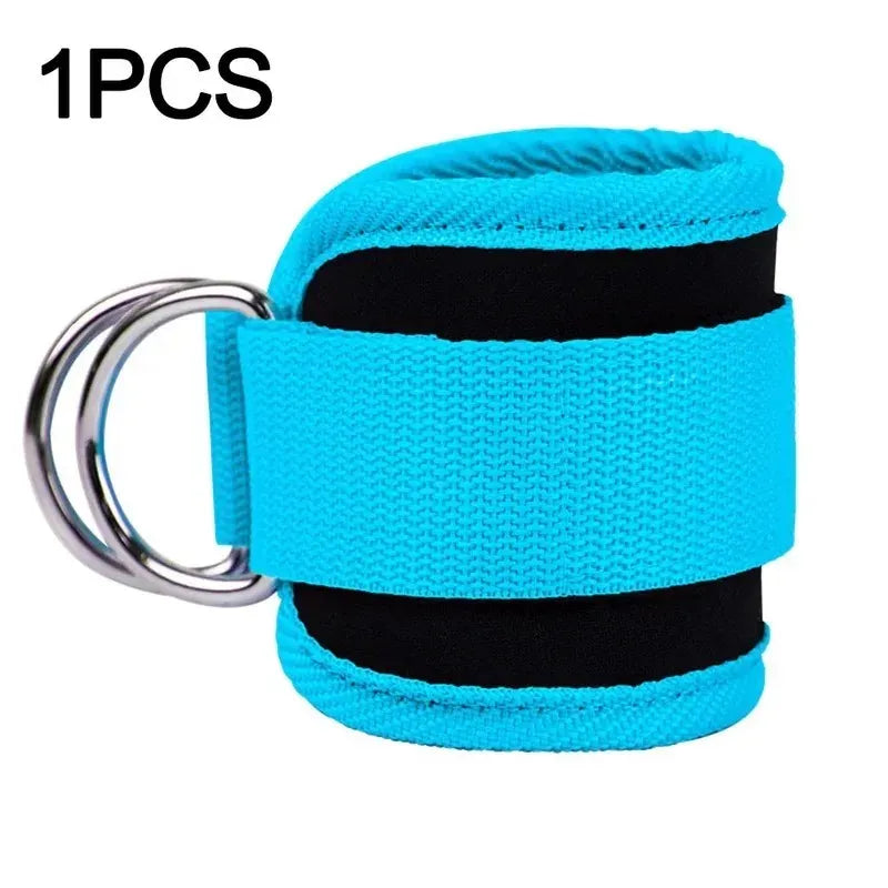 Padded Ankle Straps for Cable Machines – Double D-Ring Ankle Cuffs for Gym Leg Workouts and Kickbacks-TRUZENIC