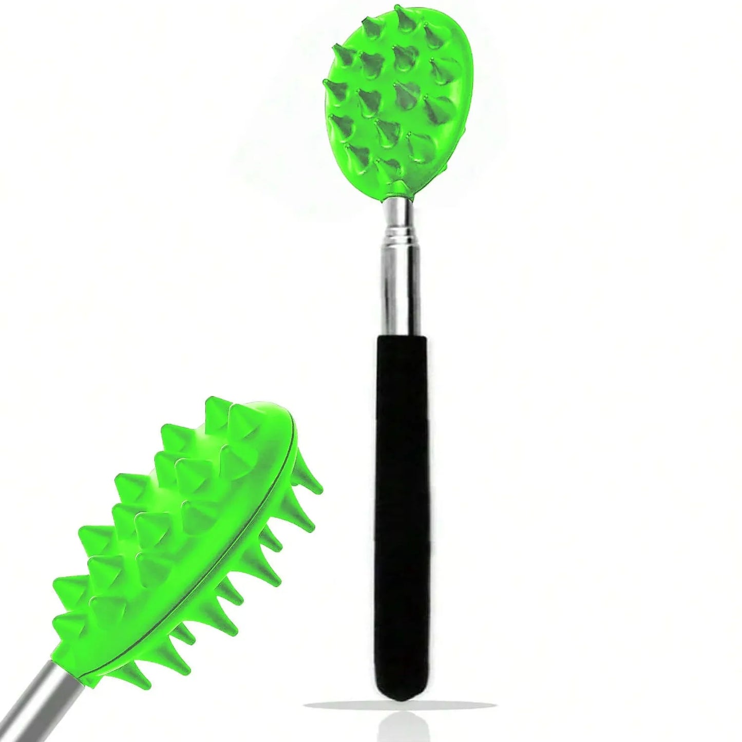 Extendable Cactus Back Scratcher – Retractable Itch Relief Stick with Dual Spike Sizes for Men and Women-TRUZENIC
