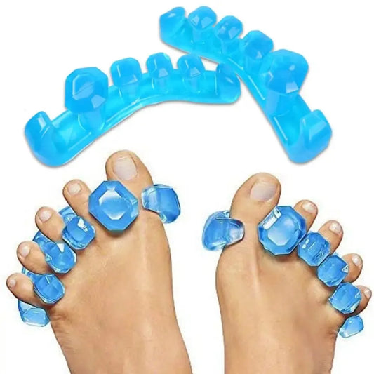 Silicone Toe Separators – 2PCS Soft Washable Toe Straighteners for Pedicure