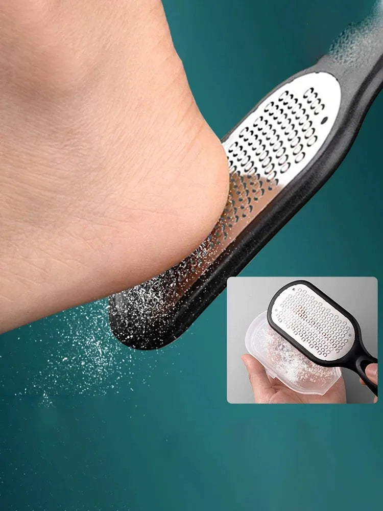 Stainless Steel Foot File – Professional Pedicure Tool for Smoothing Heels and Removing Dead Skin-TRUZENIC