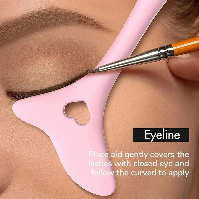 TRUZENIC Multi-Functional Eyeliner & Lip Stencil – Reusable Silicone Makeup Aid