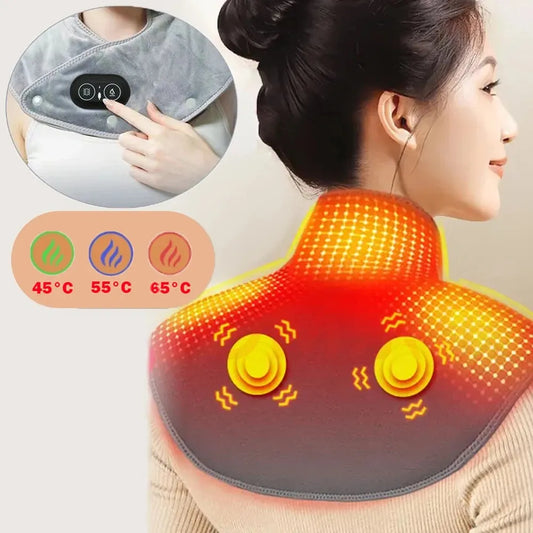 Neck & Shoulder Massager – Heated Vibration Pad with Infrared Warming for Everyday Comfort & Relaxation-TRUZENIC