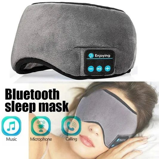 Wireless Sleep Headphones & Eye Mask, Soft Elastic Smart Music Sleep Headband Earphones for Travel & Yoga-TRUZENIC
