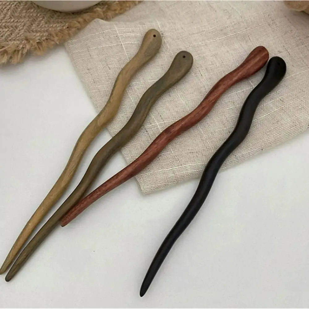 Wooden Hairpin for Women – Elegant Hairpin for Daily Wear-TRUZENIC