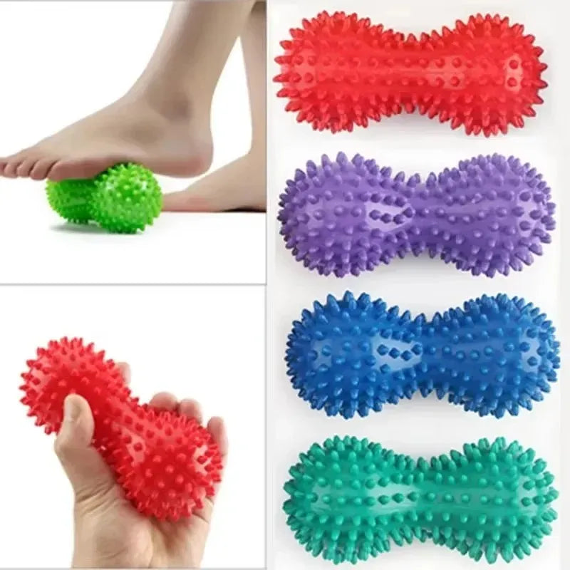 Foot Massage Roller Ball – Double Spiky Peanut Roller for Arch Support, Mobility, and Muscle Relaxation-TRUZENIC
