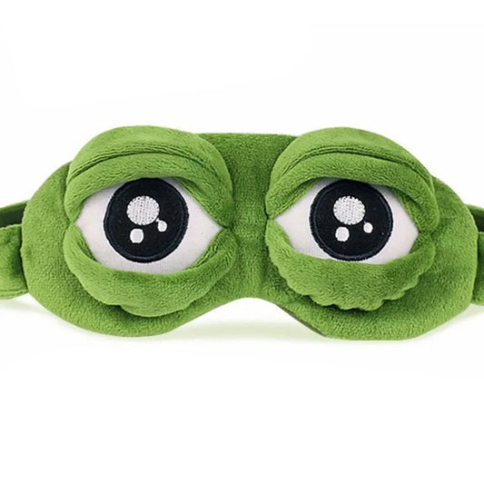 Sleeping Mask Frog Design – Soft Eye Shade Blindfold for Travel and Rest, Comfortable Design for Men and Women-TRUZENIC