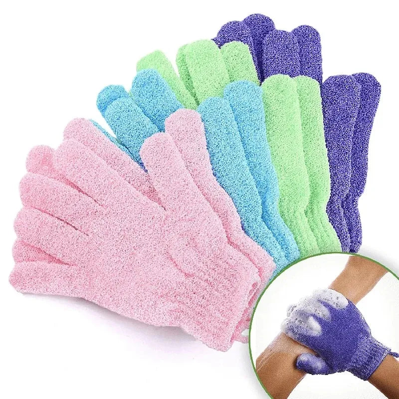 Colorful Exfoliating Shower Gloves – Double-Sided Bath Mitts for Body Scrub, Spa, and Massage-TRUZENIC