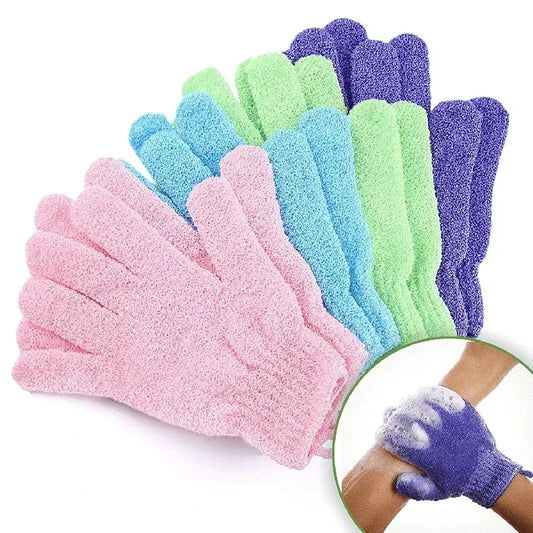 Colorful Exfoliating Shower Gloves – Double-Sided Bath Mitts for Body Scrub, Spa, and Massage-TRUZENIC