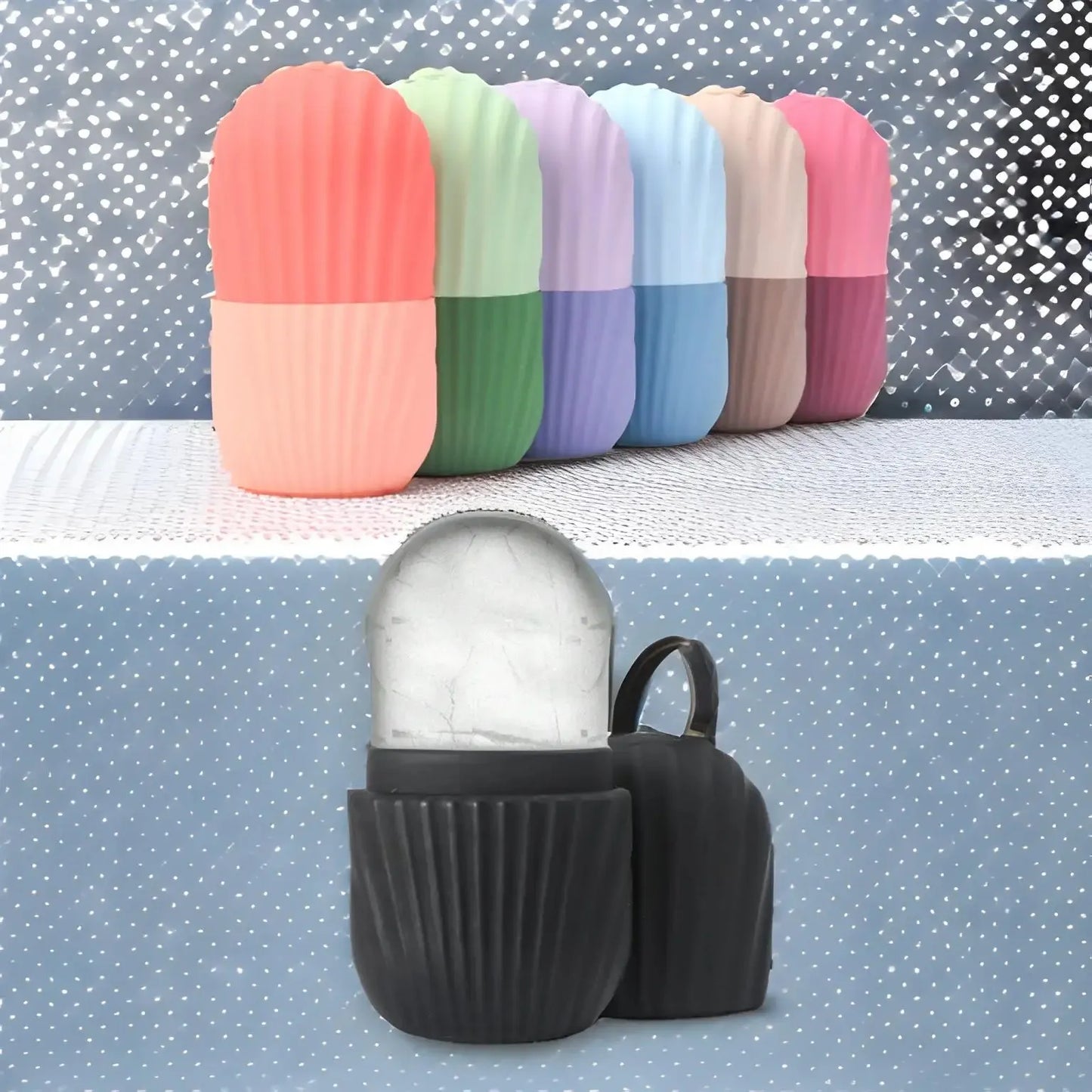 Ice Facial Roller – Reusable Ice Mold Beauty Tool for Eye Puffiness and Facial Cooling-TRUZENIC